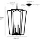 Lizabeth 6 Light 25 inch Matte White/Modern Gold Indoor Pendant Ceiling Light